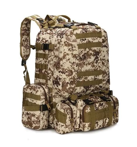 Mochila 4pcs 45l Oxford Outdoor - A Pedido_exkarg Marrón 2