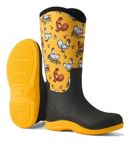 Botas Altas Impermeables Para Mujer Hisea - A Pedido Amarillo 35 Ar