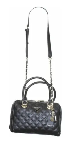 Cartera Guess Cessily Quilted Box - A Pedido_exkarg Negro 4