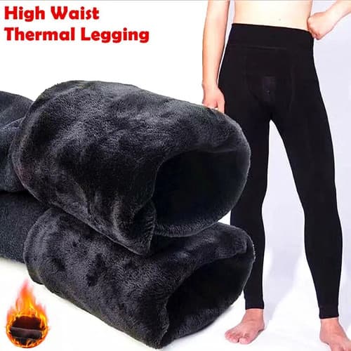 Calzas Termicas Con Forro De Piel P/hombre - A Pedido_exkarg Negro Xs 4