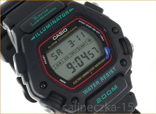 Reloj Casio Dw290 Alarma Luz Temporizador Cronometro Negro Gris 12