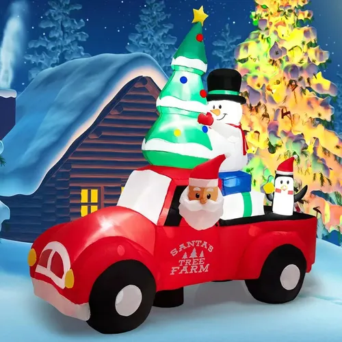 Papa Noel Inflable Driving - A Pedido_exkarg Rojo 4