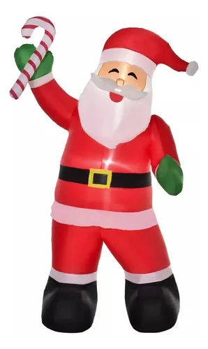Papa Noel Inflable 8 Ft Led Xmas - A Pedido_exkarg Rojo