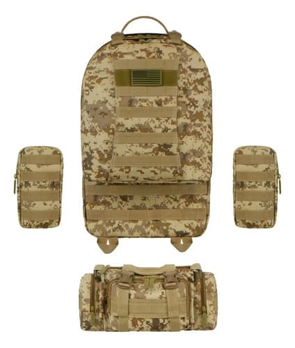 Mochila East West Usa Molle - A Pedido_exkarg Marrón X 3
