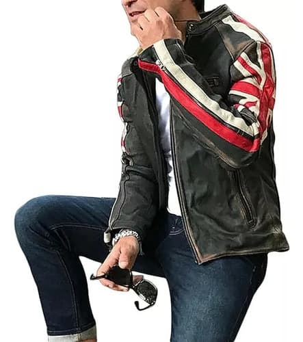 Campera Men's Motorcycle Vintage Racer - A Pedido_exkarg Negro 38 2