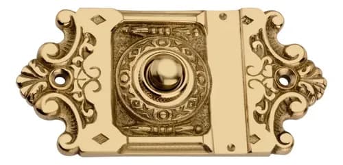 Pulsador Timbre Ornate Victorian - A Pedido_exkarg Bronce 2