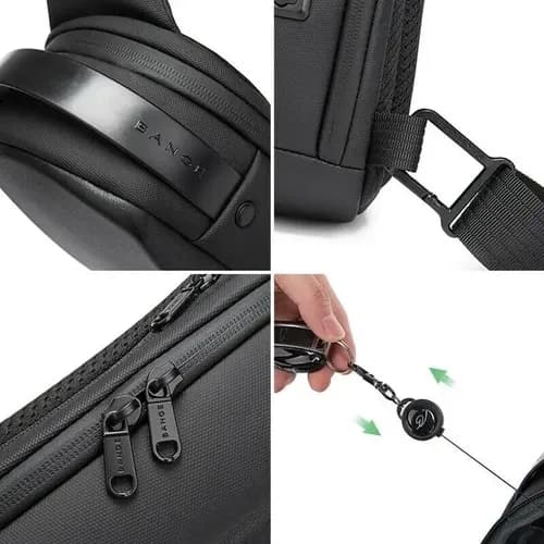 Mochila Cruzada Bange Fashion - A Pedido_exkarg Negro 5