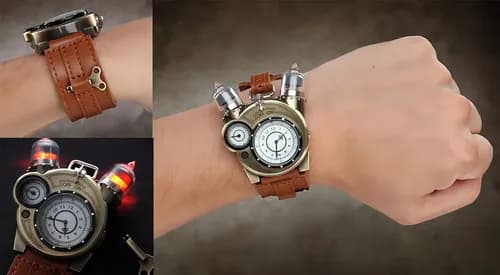 Reloj Analógico Tesla Estilo Steampunk Thinkgeek Con Aspecto 4