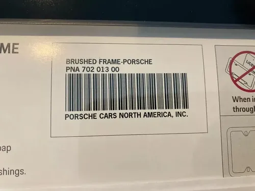 Portapatentes Porsche Original - A Pedido_exkarg Plateado 6