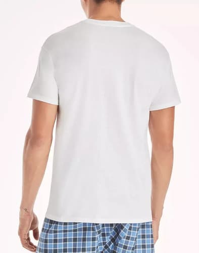Pack Hanes Remeras Comfortsoft Cuello V - A Pedido_exkarg Blanco M 2
