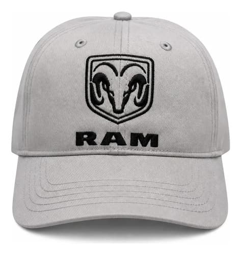 Gorra Dodge Ram Logo Embrodery - A Pedido Gris M 2