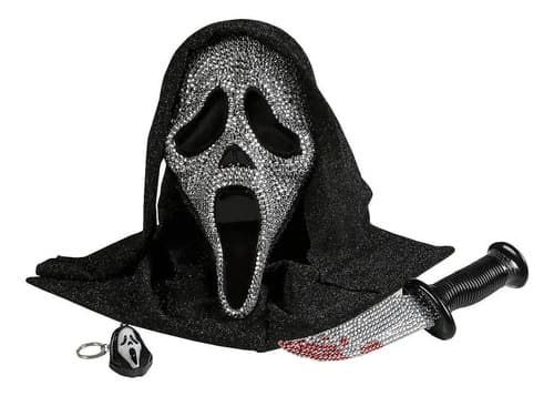 Mascara Ghost Face Bling Mask - A Pedido_exkarg Negro 3