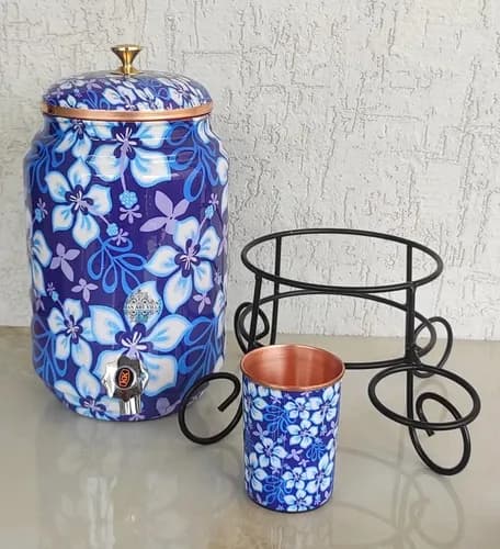 Dispenser De Agua De Cobre Con Diseño - A Pedido Cobre 4