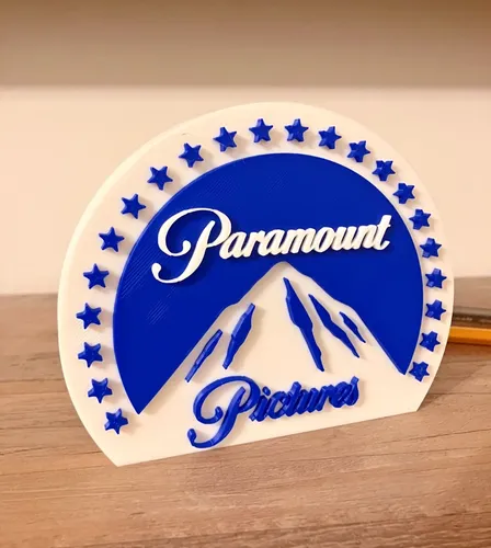 Cartel Paramount Pictures Impreso En 3d - A Pedido X