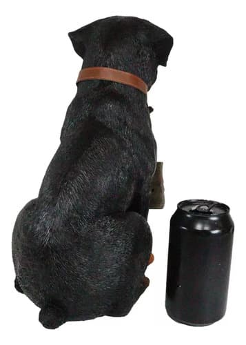 Estatua Realistic Rottweiler Dog - A Pedido_exkarg Negro 4