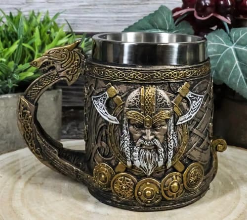 Taza De Cafe Norse Viking God Thor - A Pedido_exkarg Marrón 4