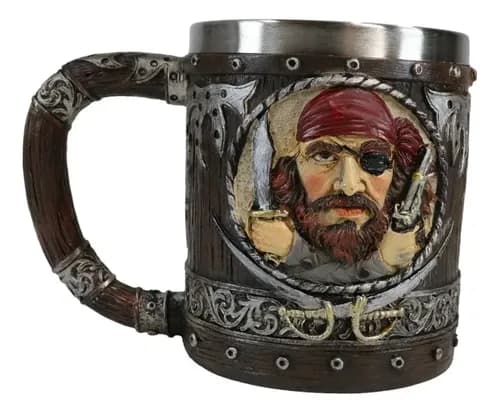 Taza Pirates Caribbean Seas - A Pedido_exkarg Marrón