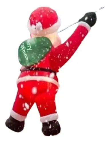 Papa Noel Inflable Escalador - A Pedido_exkarg Rojo