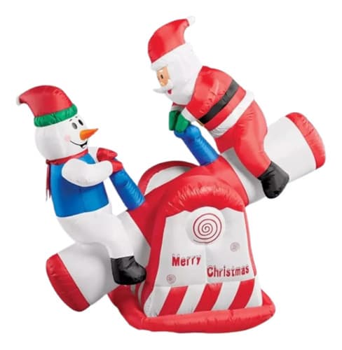 Papa Noel Inflable Diversion - A Pedido_exkarg Rojo