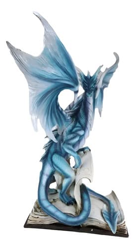 Estatua Dragon Of Bibliography - A Pedido_exkarg Celeste