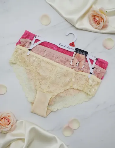 Pack 3 Bombachas Mujer French Affair - A Pedido_exkarg Rosa 90