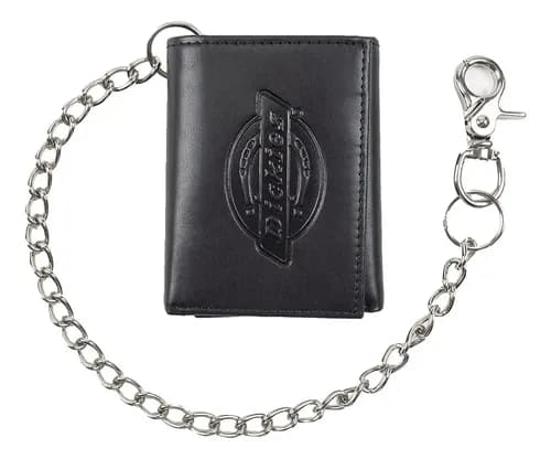 Billetera Dickies Men's Leather Chain - A Pedido_exkarg Negro