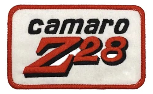 Parche Bordado Chevy Camaro Z28 Vintage - A Pedido_exkarg Blanco
