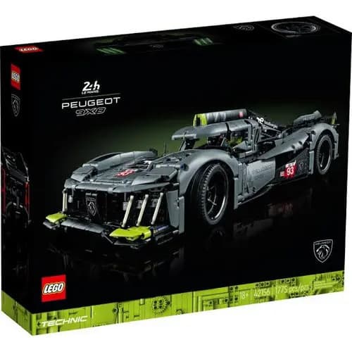 Lego Technic 42156 - Hipercoche Híbrido Peugeot 9x8 24h Le Mans, Número De Piezas 1775