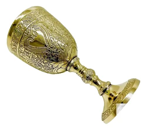 Copa De Vino Bronce Solido - A Pedido_exkarg Bronce