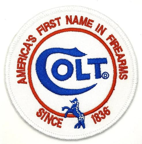 Parche Bordado Colt Firearm - A Pedido_exkarg Blanco