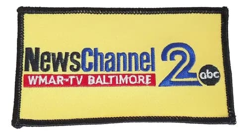 Parche Bordado News Channel 2 Wmar - A Pedido_exkarg Amarillo