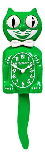 Reloj De Pared Kit Kat Clock Green Classic - A Pedido_exkarg Verde