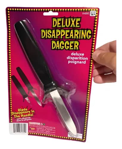 Daga De Broma Que Desaparece - A Pedido_exkarg Negro