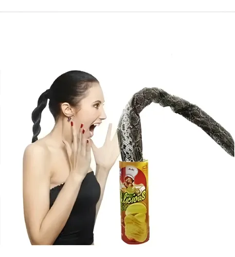 Juego De Broma Lata Papas Fritas Vibora - A Pedido_exkarg Rojo