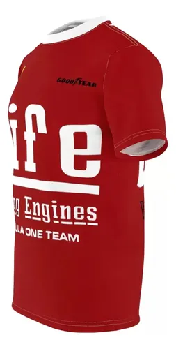 Remera 1990 Life L190 Bruno Giacomelli F1 - A Pedido_exkarg Rojo 38