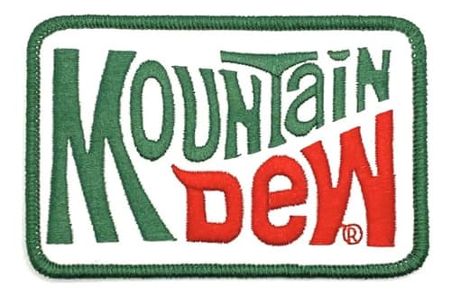 Parche Bordado Mountain Dew Patch Retro - A Pedido_exkarg Verde