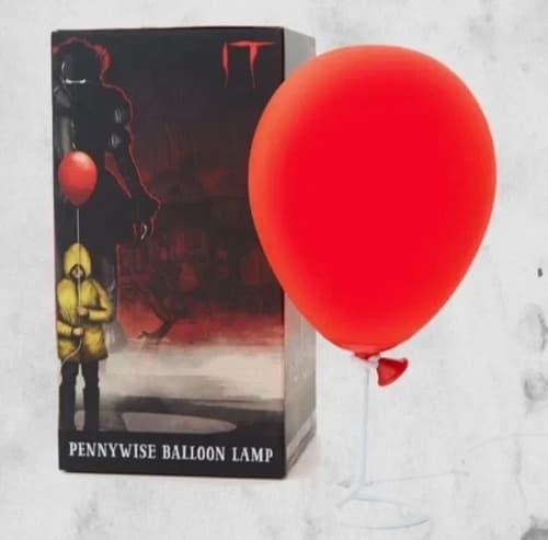 Lampara De Mesa Decorativa Pennywise It - A Pedido Rojo