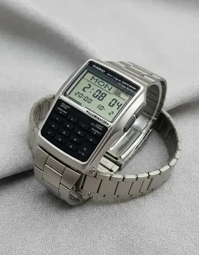 Reloj Casio Databank Calculator Watch - A Pedido_exkarg Plateado Negro
