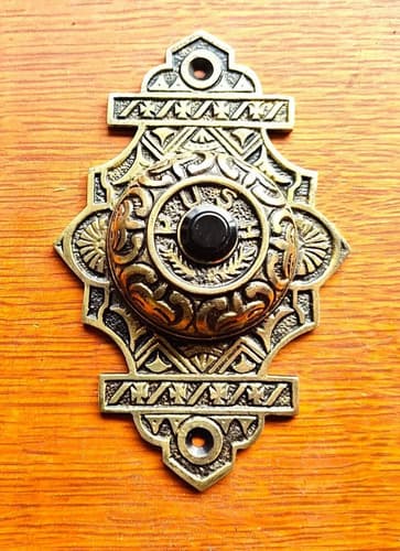 Pulsador Timbre Fancy Cast Brass - A Pedido_exkarg Dorado