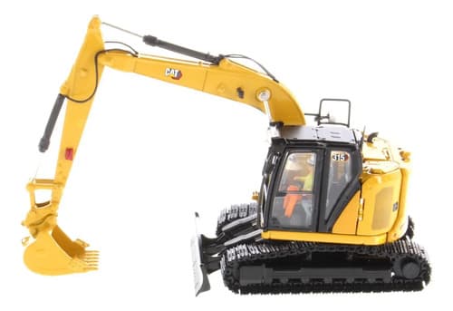 Excavadora De Cadenas Cat 315 Diecast Masters A Escala 1:50, Color Amarillo