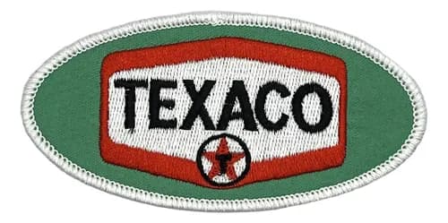 Parche Bordado Texaco Gasoline Motor Oil - A Pedido_exkarg Verde