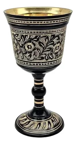 Copa De Beber Bronce Gotica Romana - A Pedido_exkarg Negro
