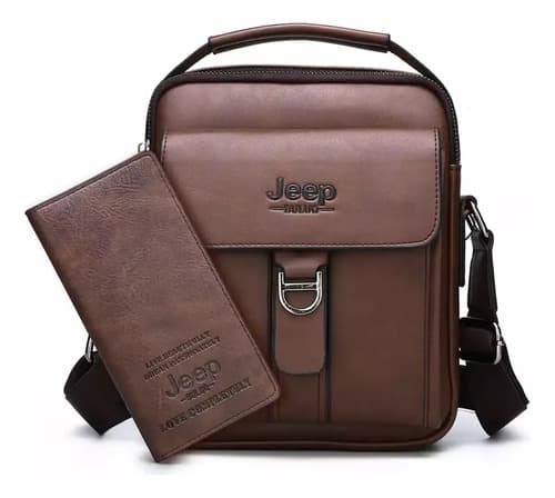 Morral + Billetera Jeep Original - A Pedido_exkarg Marrón
