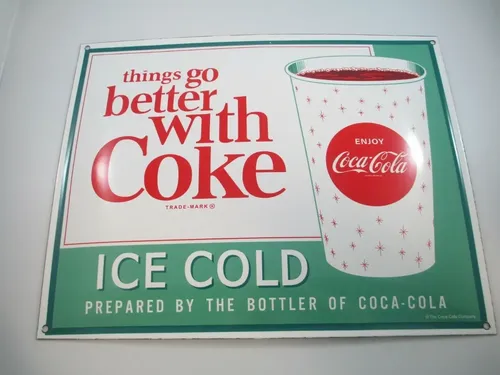 Cartel Coca Cola Enamelware Sign Retro - A Pedido_exkarg Zzz