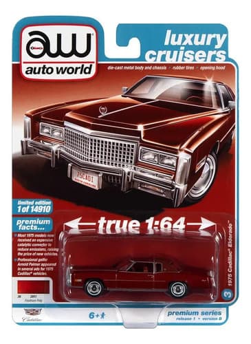 Auto 1:64 Premium 1975 Cadillac Eldorado - A Pedido_exkarg Rojo