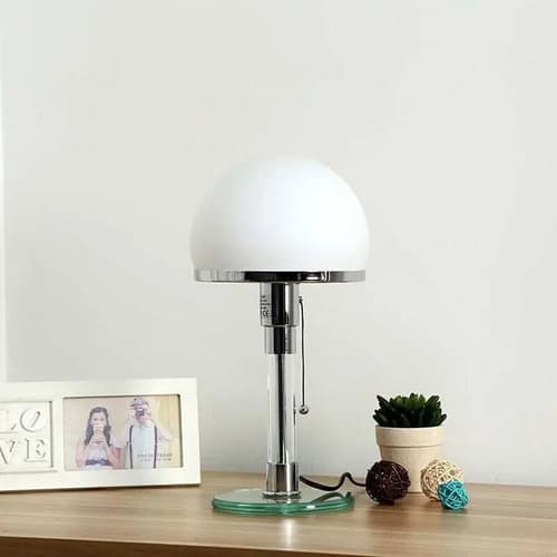 Lampara De Mesa Bauhaus Style Table - A Pedido Cromado
