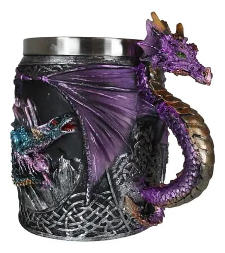 Taza De Cafe Conception Blue Fire Purple - A Pedido_exkarg Violeta