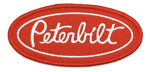 Parche Bordado Peterbilt Trucks - A Pedido_exkarg Rojo