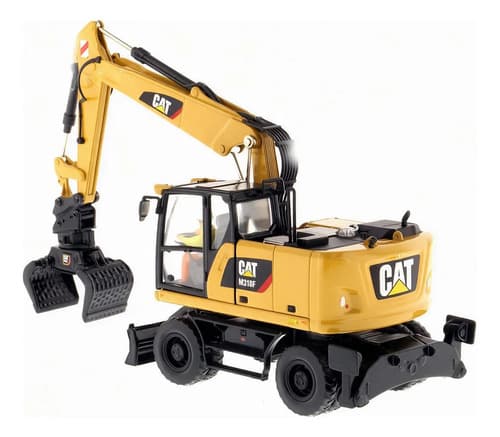 Excavadora Caterpillar M318f 1/50 - A Pedido_exkarg Amarillo