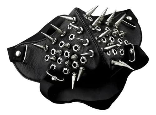 Mascara Cuero Studded Steampunk - A Pedido_exkarg X